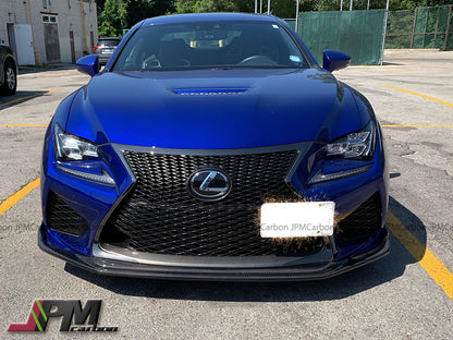 G Style Carbon Fiber Front Bumper Add-on Lip Fits For 2015-2018 Lexus RC-F Only
