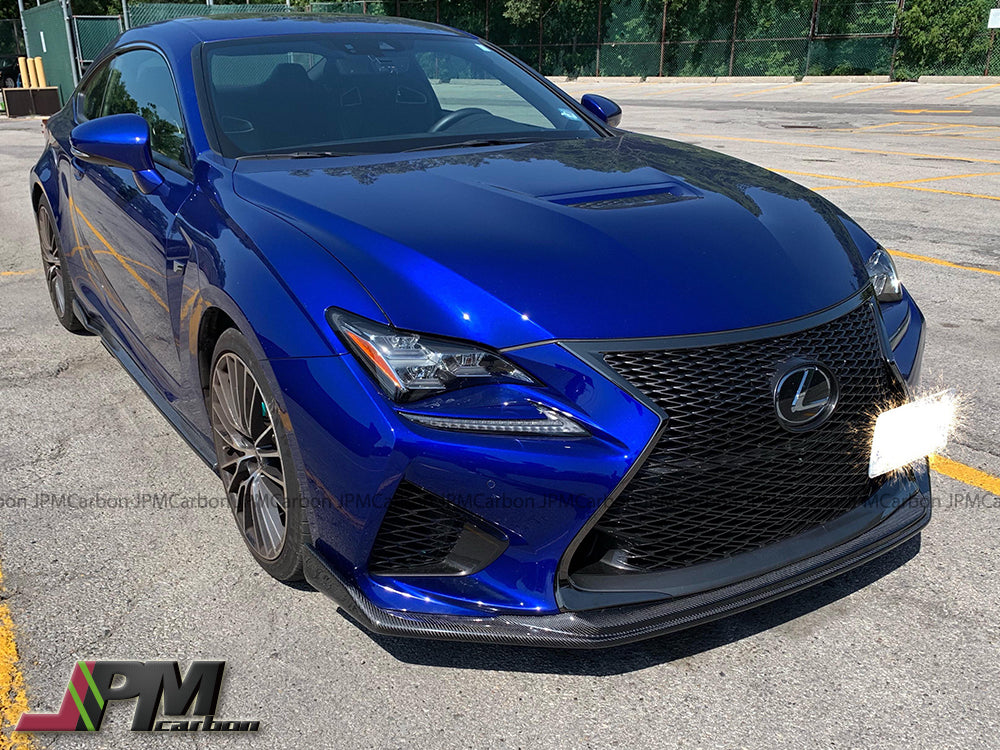 G Style Carbon Fiber Front Bumper Add-on Lip Fits For 2015-2018 Lexus RC-F Only