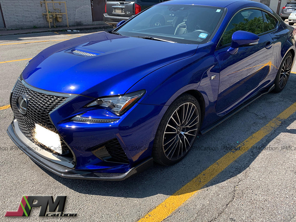 G Style Carbon Fiber Front Bumper Add-on Lip Fits For 2015-2018 Lexus RC-F Only