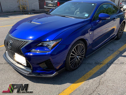 G Style Carbon Fiber Front Bumper Add-on Lip Fits For 2015-2018 Lexus RC-F Only