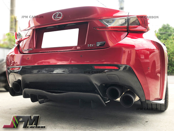 AG Style Carbon Fiber Add-on Rear Diffuser Fits For 2015-2018 Lexus RC-F Only