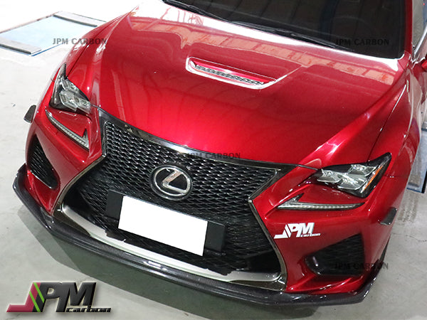 G Style Carbon Fiber Front Bumper Add-on Lip Fits For 2015-2018 Lexus RC-F Only