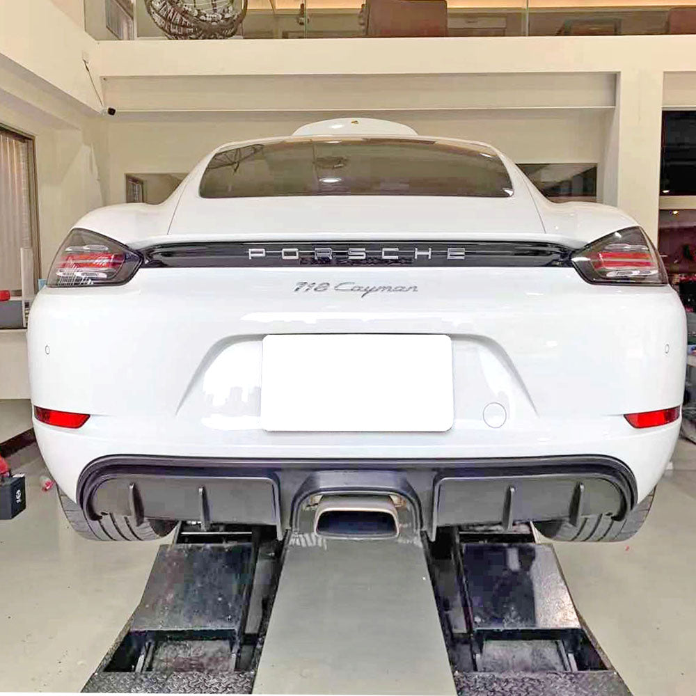GT4 Style Rear Diffuser For 2017-2025 Porsche Boxster/Cayman (718)