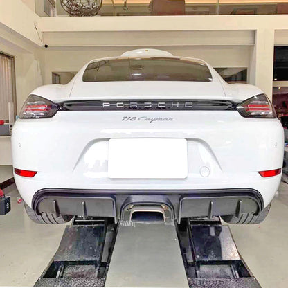 GT4 Style Rear Diffuser For 2017-2025 Porsche Boxster/Cayman (718)