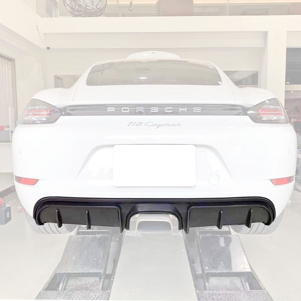 GT4 Style Rear Diffuser For 2017-2025 Porsche Boxster/Cayman (718)