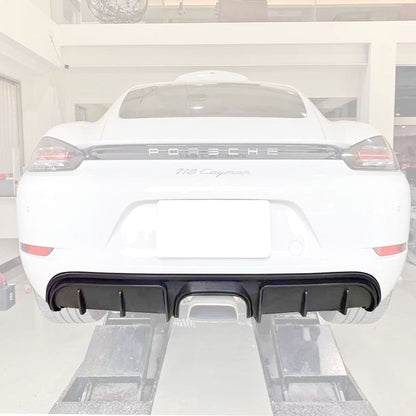 GT4 Style Rear Diffuser For 2017-2025 Porsche Boxster/Cayman (718)