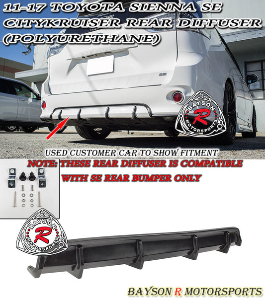 CityKruiser Rear Diffuser For 2011-2020 Toyota Sienna (SE)
