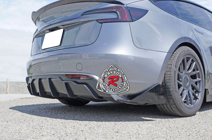 F Style Rear Diffuser For 2024-2025 Tesla Model-3