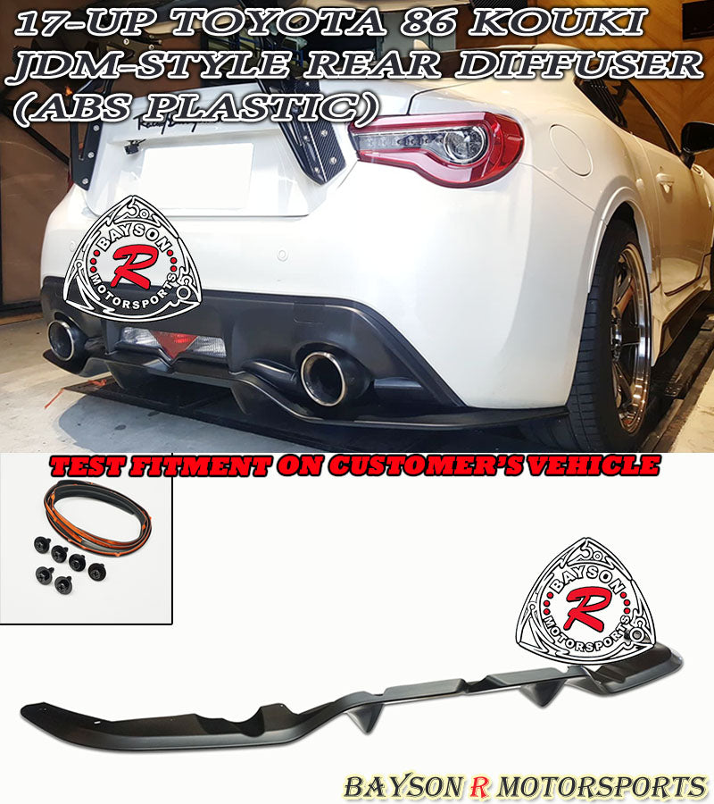 JDM Style Rear Diffuser For 2017-2021 Toyota 86