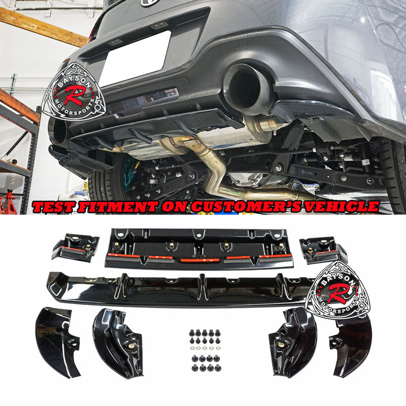 T Style Rear Diffuser (ABS Plastic) For 2022-2026 Toyota GR86