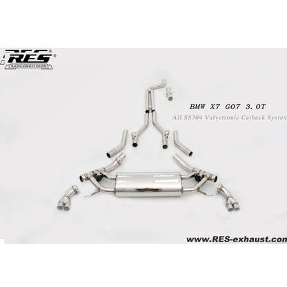 RES Valvetronic Cat Back Exhaust for 2019+ BMW X7 G07 3.0T