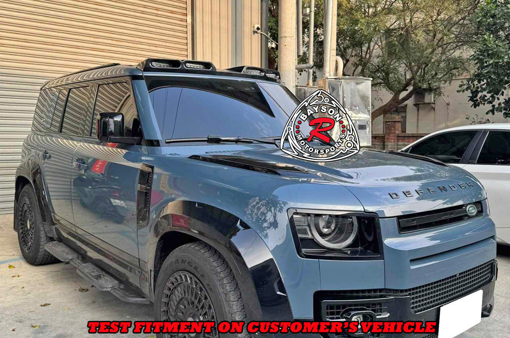 Roof Light Bar (Gloss Black) For 2020-2025 Land Rover Defender (90/110/130)