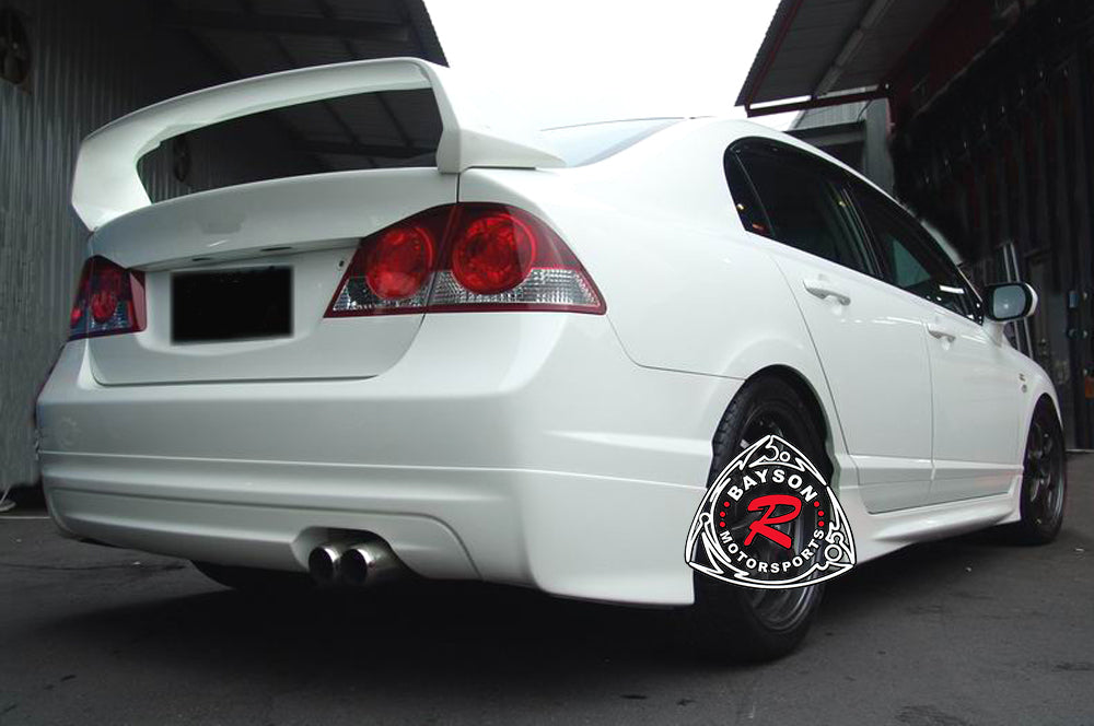 MU Style Rear Lip For 2006-2011 Acura CSX (4Dr Sedan, Canadian Model)