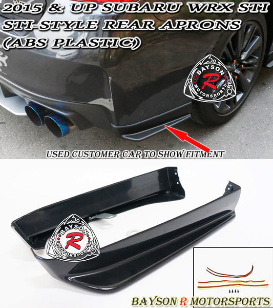 ST Style Rear Aprons For 2015-2021 Subaru WRX/WRX Sti