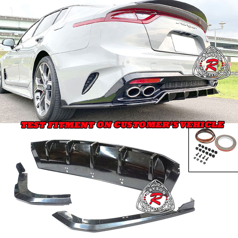 CK Style Rear Diffuser For 2018-2021 KIA Stinger