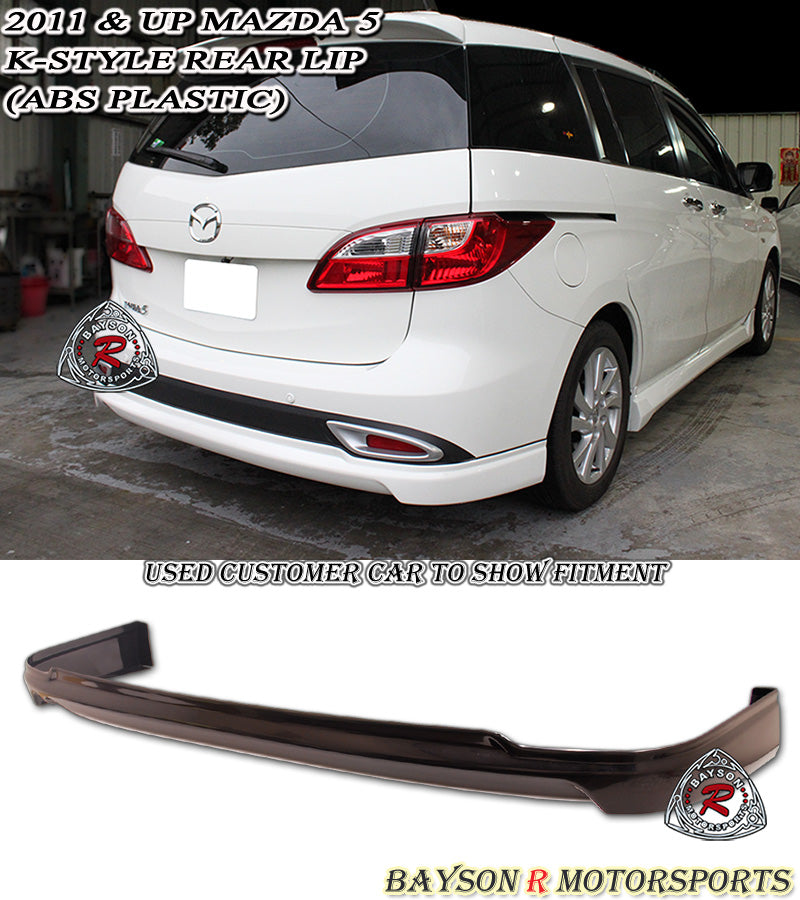 K Style Rear Lip For 2011-2015 Mazda-5