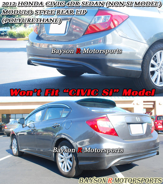 Mod Style Rear Lip For 2012-2015 Honda Civic (4Dr Sedan)