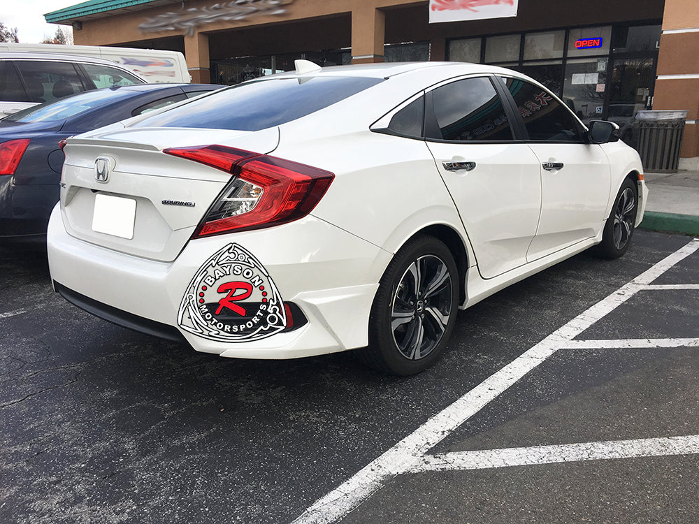A Style Rear Aprons For 2016-2021 Honda Civic (4Dr Sedan)