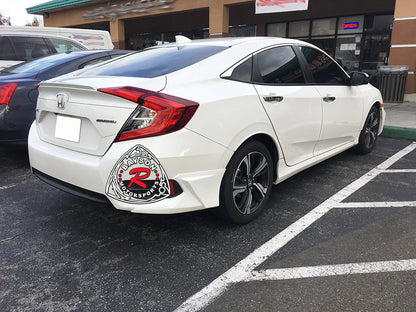 A Style Rear Aprons For 2016-2021 Honda Civic (4Dr Sedan)