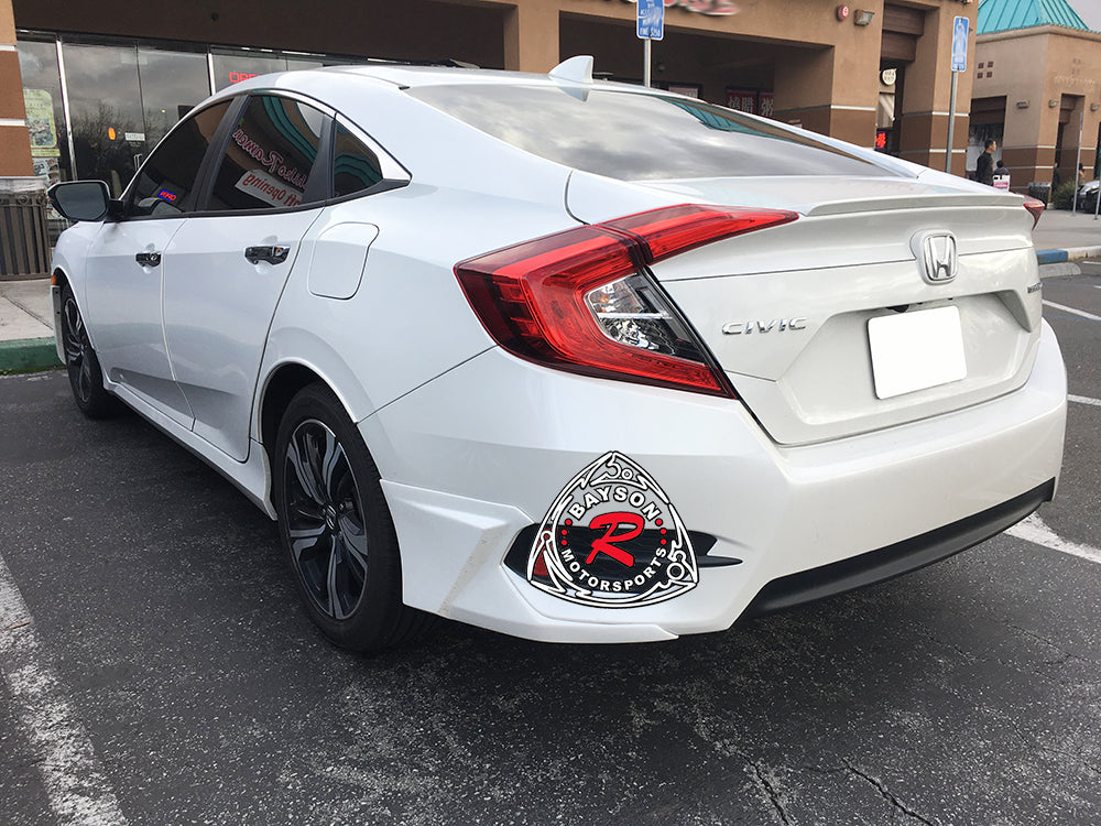 A Style Rear Aprons For 2016-2021 Honda Civic (4Dr Sedan)