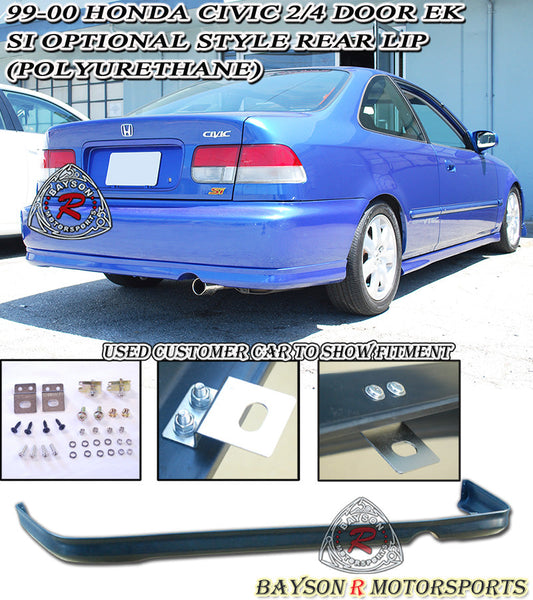 CTR Style Rear Lip For 1999-2000 Honda Civic (2Dr Coupe/4Dr Sedan)