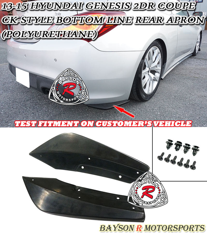 CK Style Rear Aprons For 2013-2015 Hyundai Genesis (2Dr Coupe)