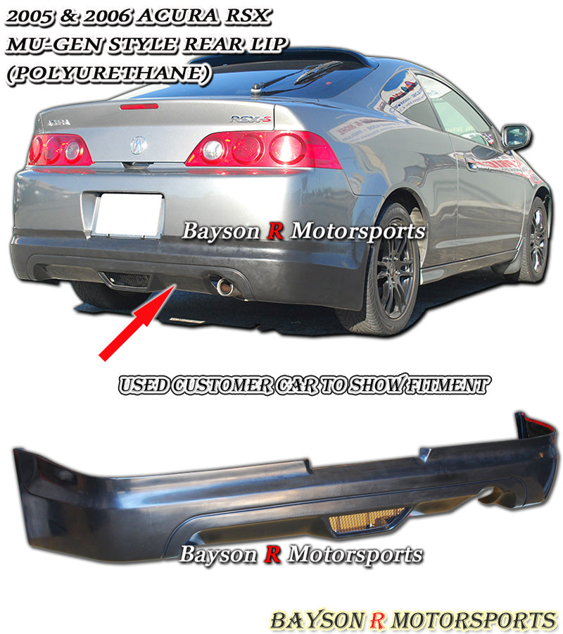 MU Style Rear Lip For 2005-2006 Acura RSX
