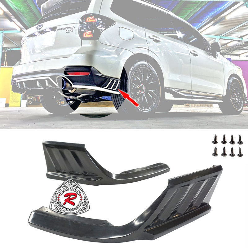 DM Style Rear Aprons (Polyurethane) For 2014-2018 Subaru Forester XT