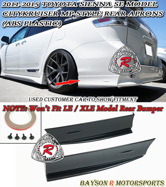 CityKruiser MP-Style Rear Aprons For 2011-2020 Toyota Sienna (SE)