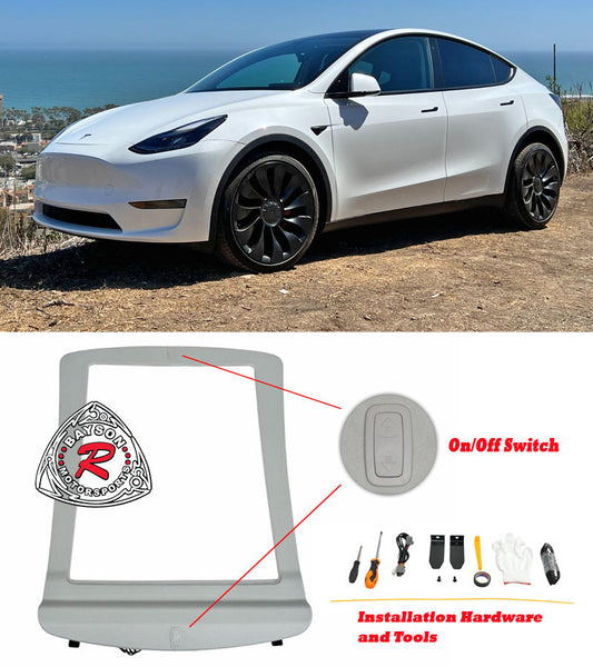 Electric Sunshade (Dual Switch) with Voice Control For 2020-2025.2 Tesla Model-Y