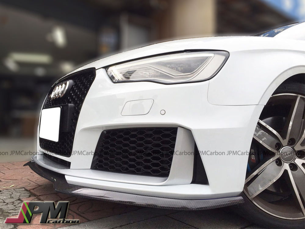 DP Style Carbon Fiber Front Lip Fits For 2015-2016 Audi RS3 8VA Only