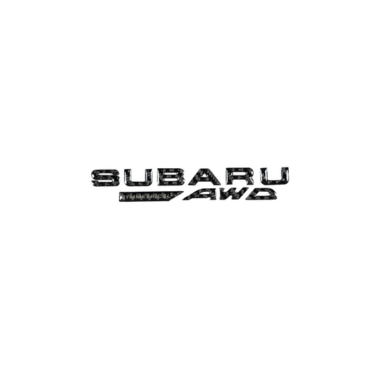 Racing Art Carbon Fiber Subaru AWD Trunk Emblem