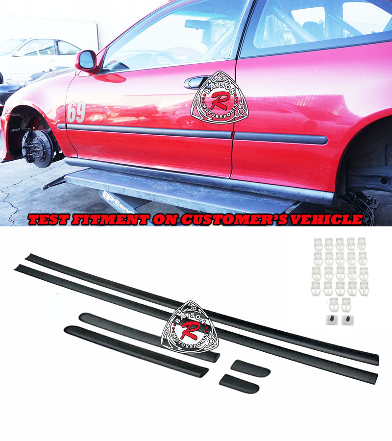 JDM Thin Side Door Molding For 1992-1995 Honda Civic (2Dr Coupe)