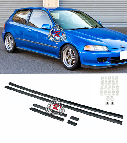 JDM Thin Side Door Molding For 1992-1995 Honda Civic (3Dr Hatchback)