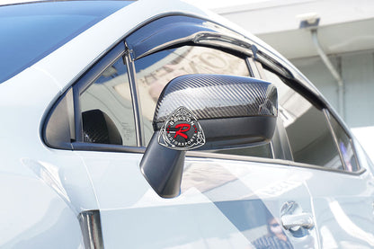 Side Mirror Covers (Dry Carbon Fiber) For 2015-2021 Subaru WRX/WRX Sti Without Side Marker