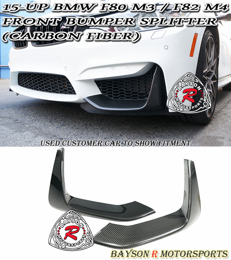 MP Style Front Splitter (Carbon Fiber) For 2015-2020 BMW M3 (F80)/M4 (F82/F83)