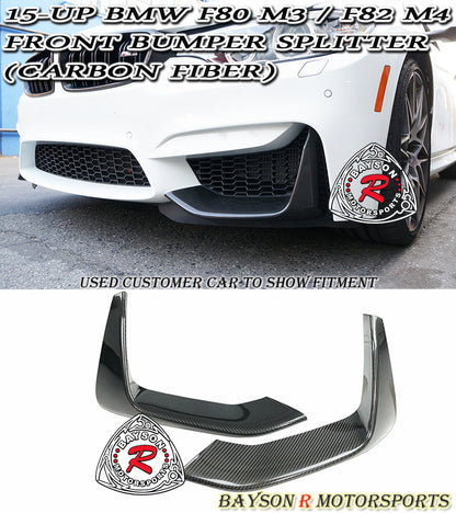 MP Style Front Splitter (Carbon Fiber) For 2015-2020 BMW M3 (F80)/M4 (F82/F83)