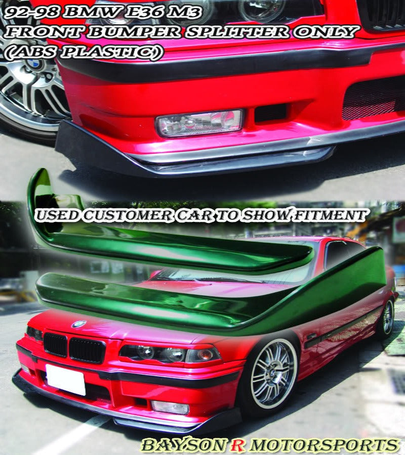 Front Splitter For 1994-1999 BMW 3-Series M3 (M3 Only, E36)
