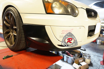 ST Style Front Splitters For 2004-2005 Subaru Impreza WRX Sti (4Dr Sedan)/WRX Sedan (Modification Required)