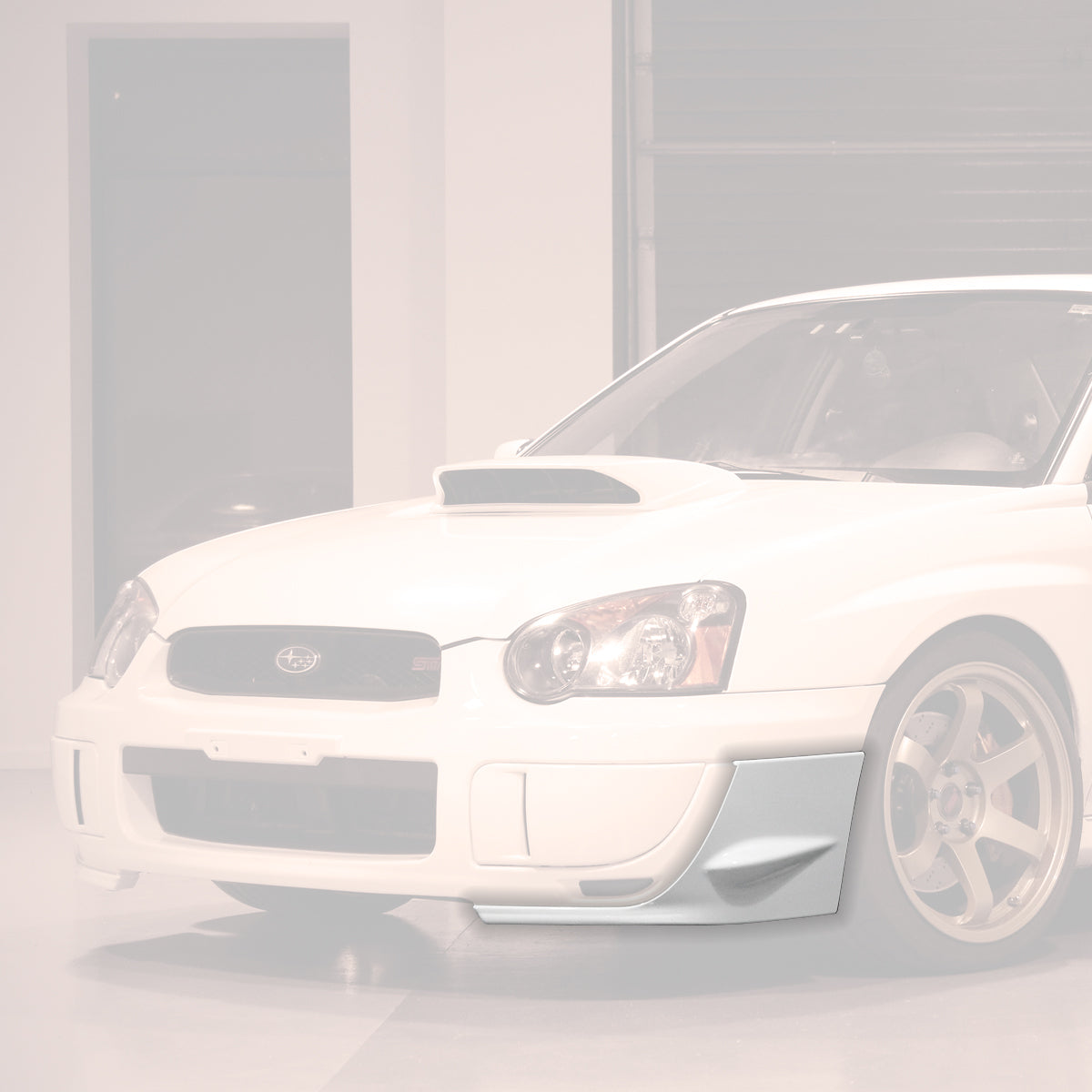 ST Style Front Splitters For 2004-2005 Subaru Impreza WRX Sti (4Dr Sedan)/WRX Sedan (Modification Required)