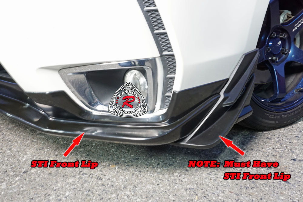 DM Style Front Side Splitter (Polyurethane) For 2014-2018 Subaru Forester XT