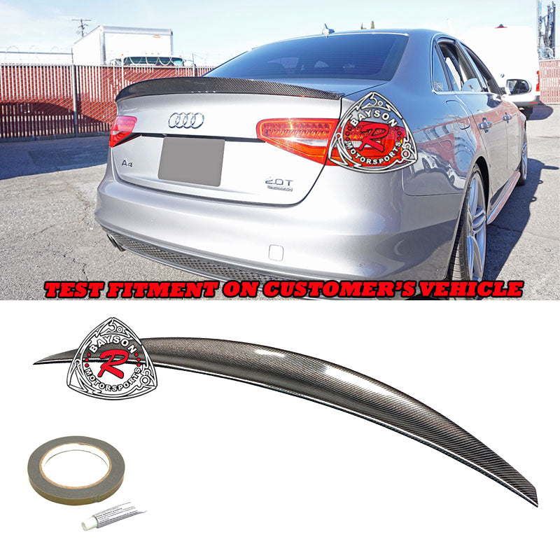 DT Style Spoiler (Carbon Fiber) For 2013-2016 Audi A4 (B8.5)
