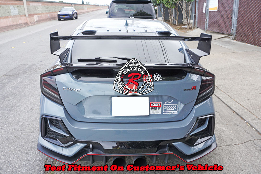 MU Style Spoiler (Carbon Fiber) For 2017-2021 Honda Civic Type R (FK8)