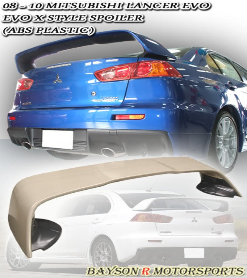 OE Style Spoiler For 2008-2015 Mitsubishi Evolution-10/Lancer (4Dr Sedan)