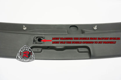 VR Style Spoiler (Carbon Fiber) For 2008-2014 Subaru Impreza/WRX/WRX Sti (5Dr Hatchback)