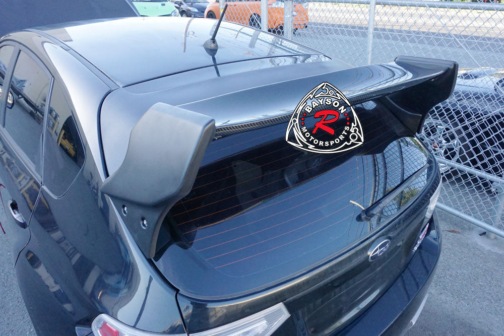 VR Style Spoiler (Carbon Fiber) For 2008-2014 Subaru Impreza/WRX/WRX Sti (5Dr Hatchback)
