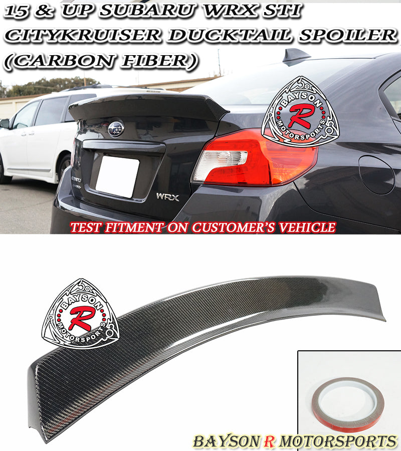 CityKruiser Spoiler (Carbon Fiber) For 2015-2021 Subaru WRX/WRX Sti