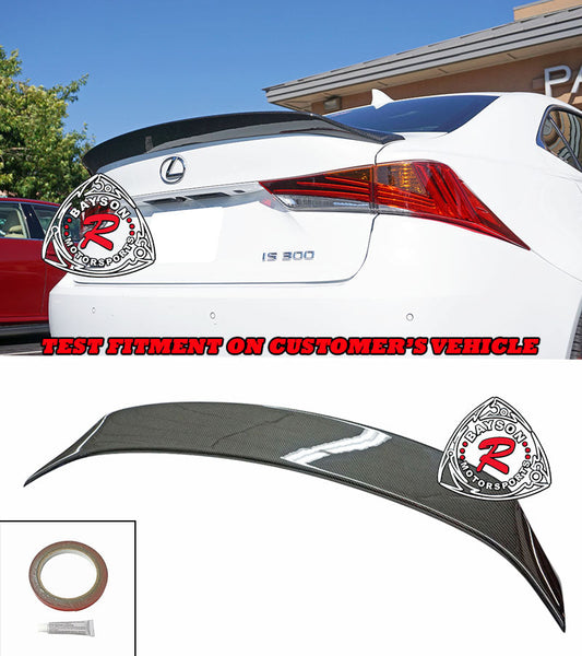 ART Style Spoiler (Dry Carbon) For 2014-2020 Lexus IS250/IS350 (4Dr Sedan)