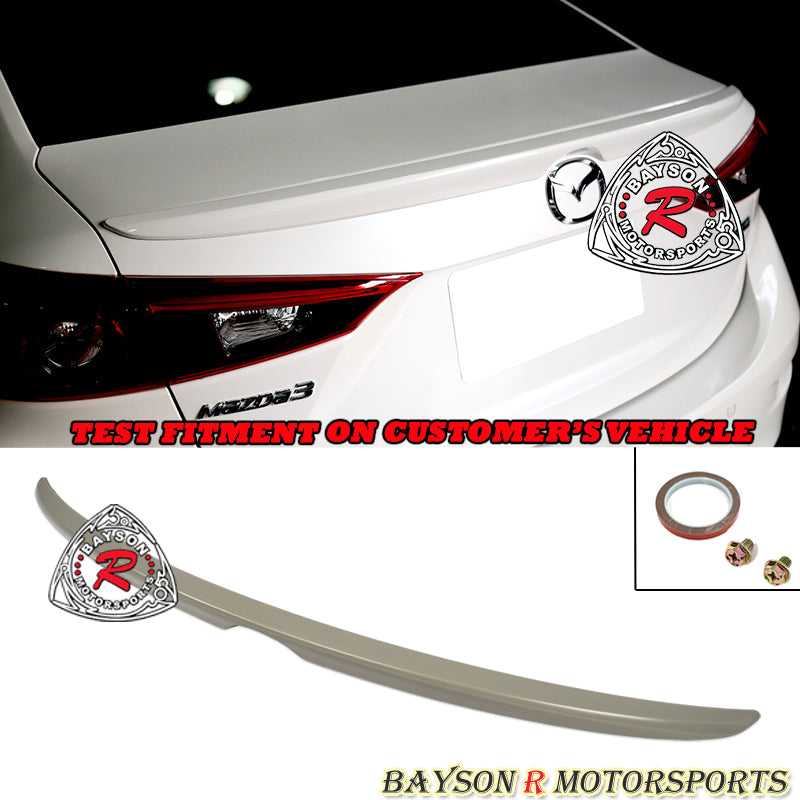 OE Style Spoiler For 2014-2018 Mazda-3 (4Dr Sedan)