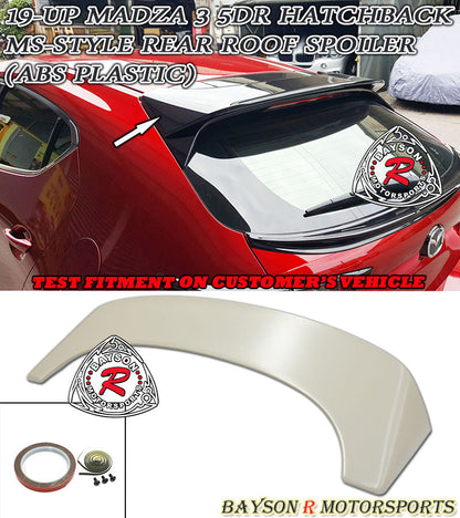 MS Style Spoiler For 2019-2022 Mazda-3 (5Dr Hatchback)